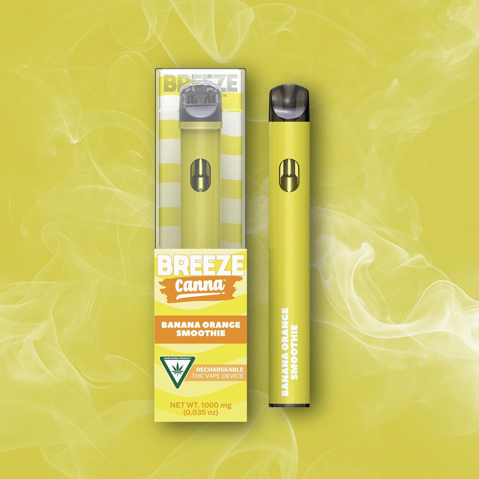 BREEZE Canna | Banana Orange Smoothie | Classic PLUS Disposable | 1g