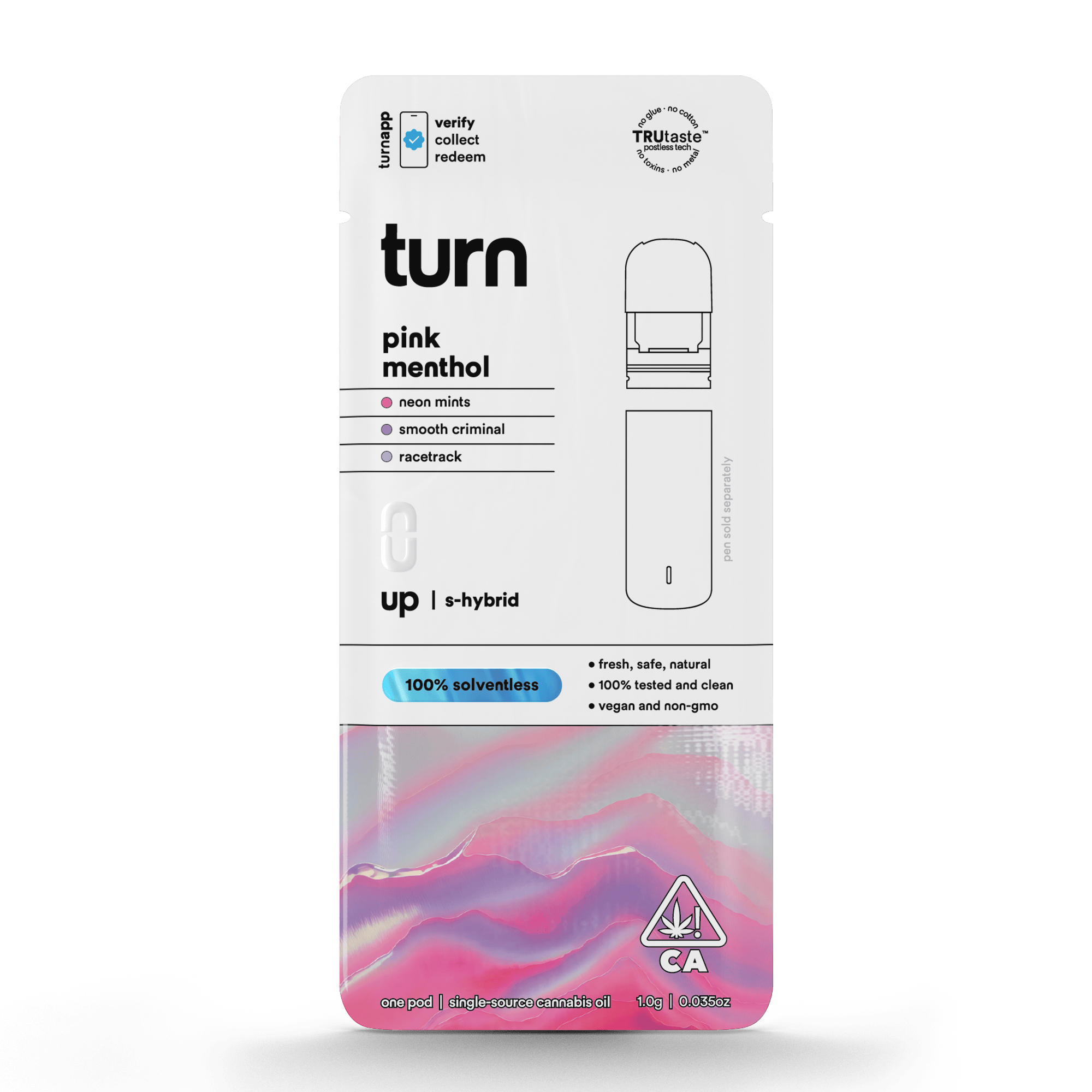 turn | Pink Menthol | Live Rosin Pod | 0.5g - turn
