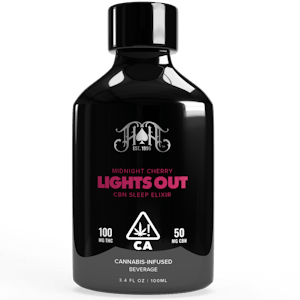 HEAVY HITTERS - Heavy Hitters - Midnight Cherry - Lights Out Sleep Elixir - 100mg THC + 50mg CBN + 100mg L-Theanine