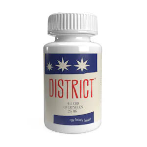 DISTRICT CANNABIS - Rest Capsules 25 Mg Total { 10 Mg THC + 5 Mg CBD + 10 Mg CBN }