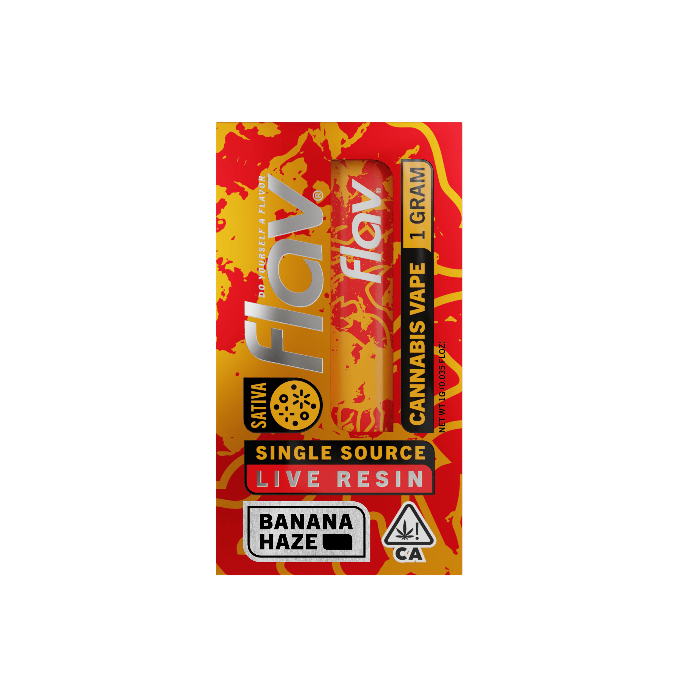 Flav Vape - Disposable - 1.0g - Live Resin - Banana Haze - Sativa | Weedmaps