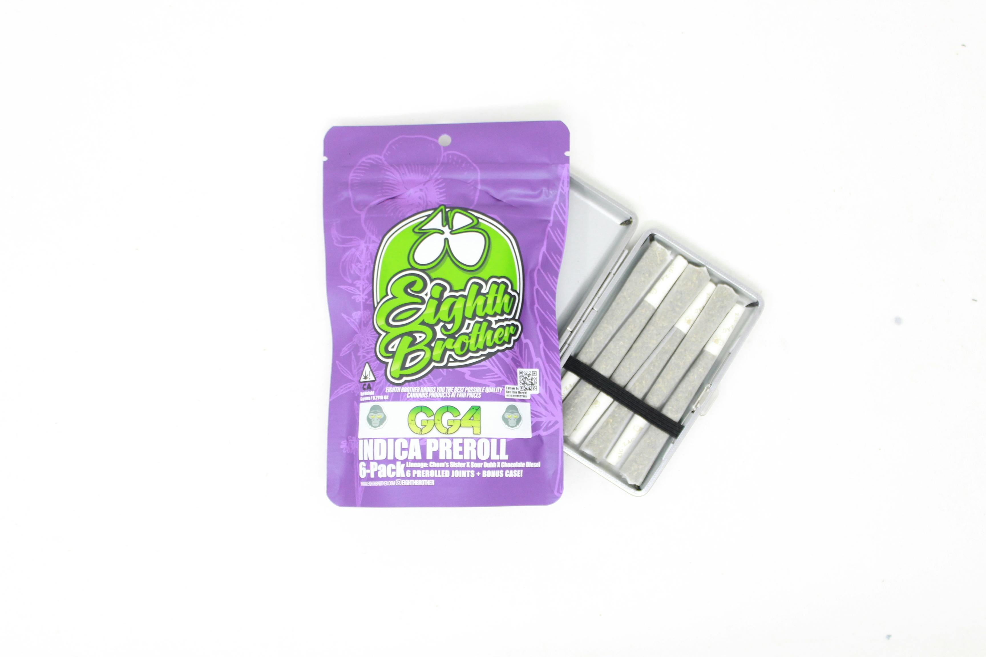 GG4 Preroll Case (6 - 1 G Prerolls) - Eighth Brother