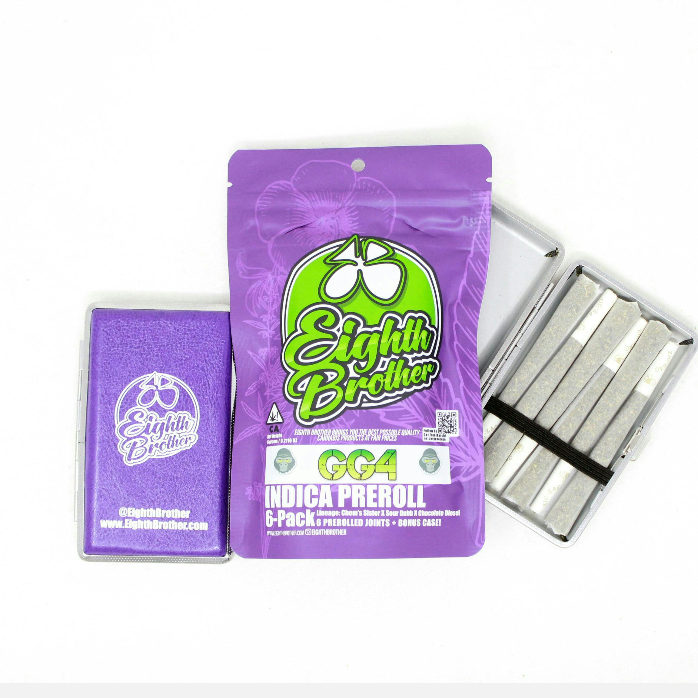 プロフ必読⭐︎ルルGREEN BROTHERS Eighth Brother | GG4 | Joints | 1g | 6pk - Eighth Brother