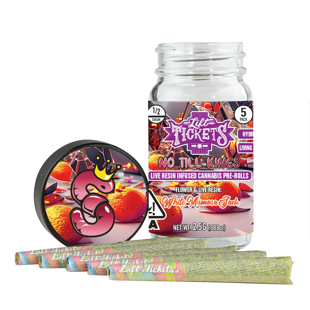 White Mimosa Jack - 0.5g Infused Pre Roll Multipack (5) - Lift Tickets