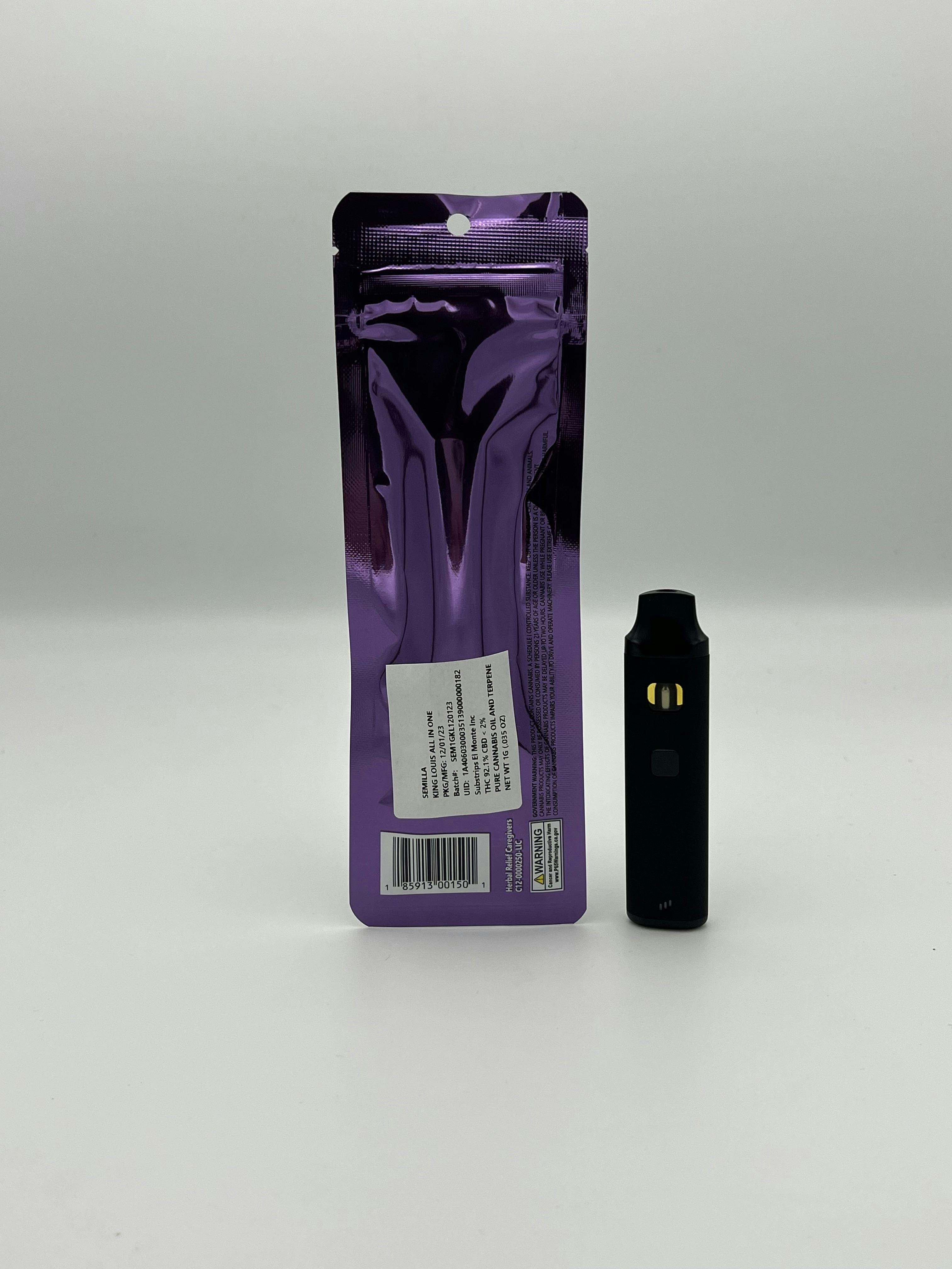SWLA - King Louie 1g Disposable - Smoke Weed LA