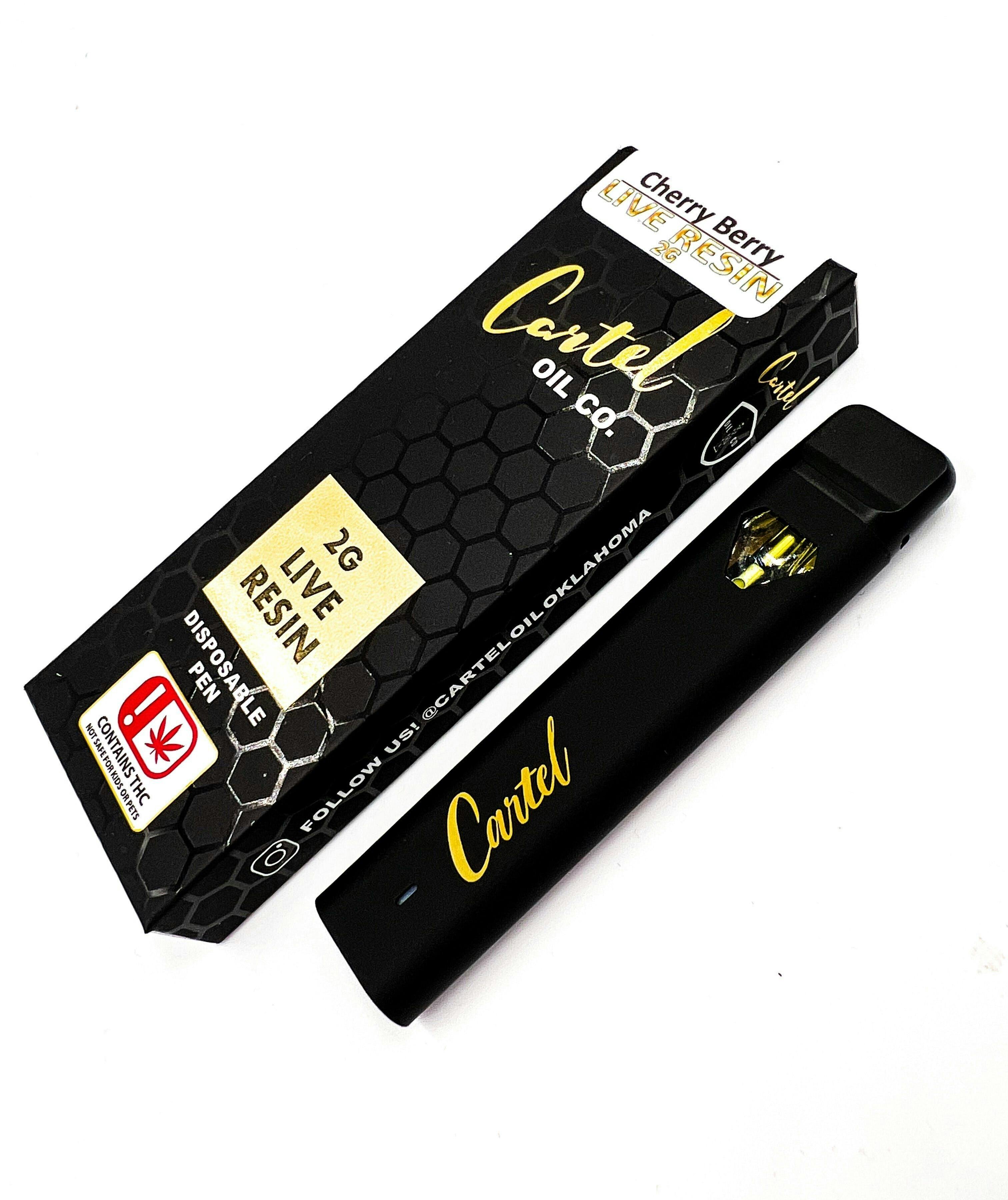 cartel disposable vape Cartel Oil Co | Disposable | Live Resin | Cherry Berry | 2g