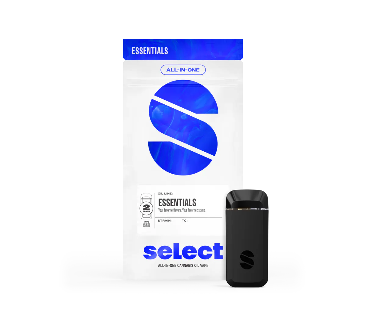 Select - BRIQ Essentials | Mimosa | All in one vape | 2g Hybrid Main Image
