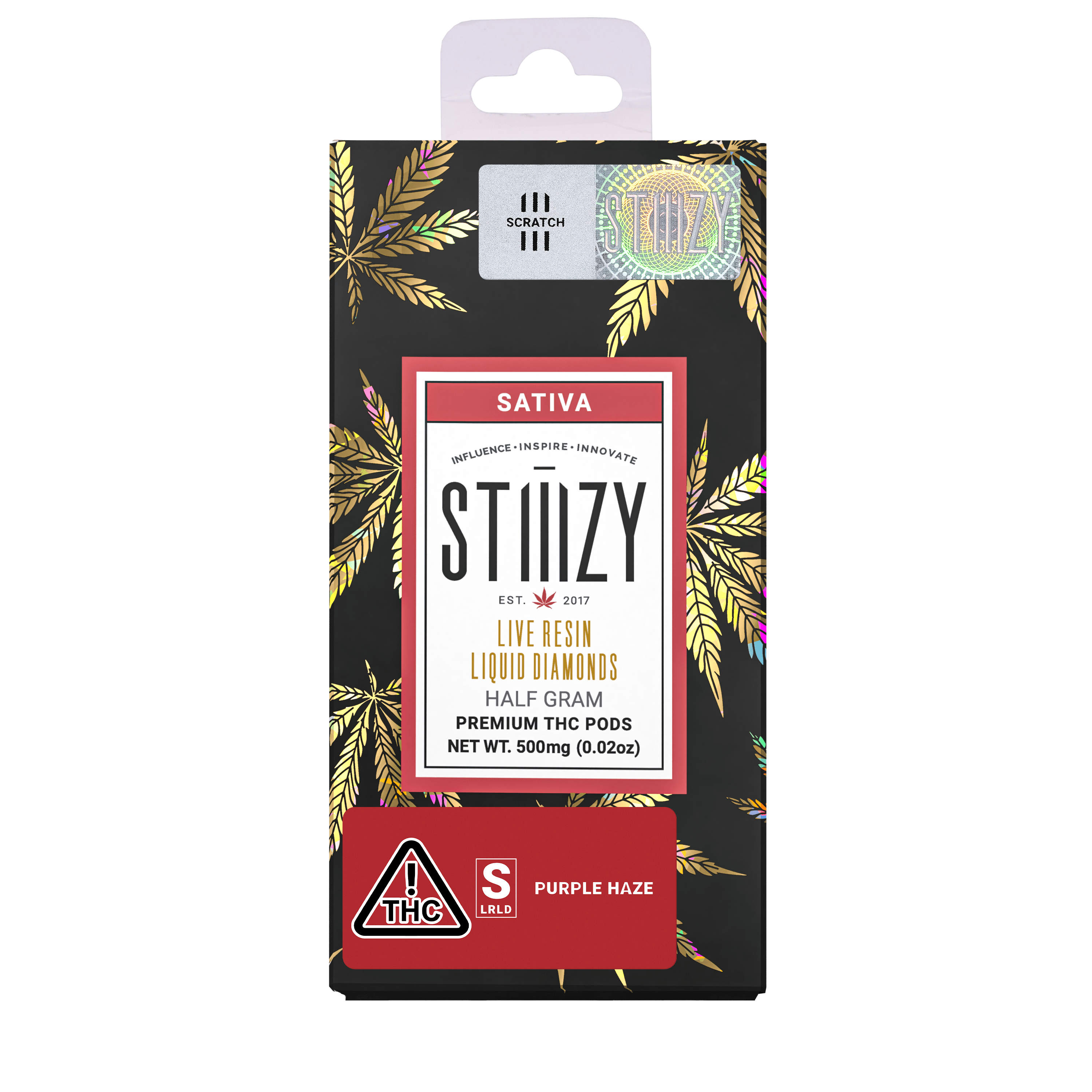 Vape Cartridge - PURPLE HAZE .5G Live Resin Liquid Diamonds Pod - STIIIZY -  STIIIZY