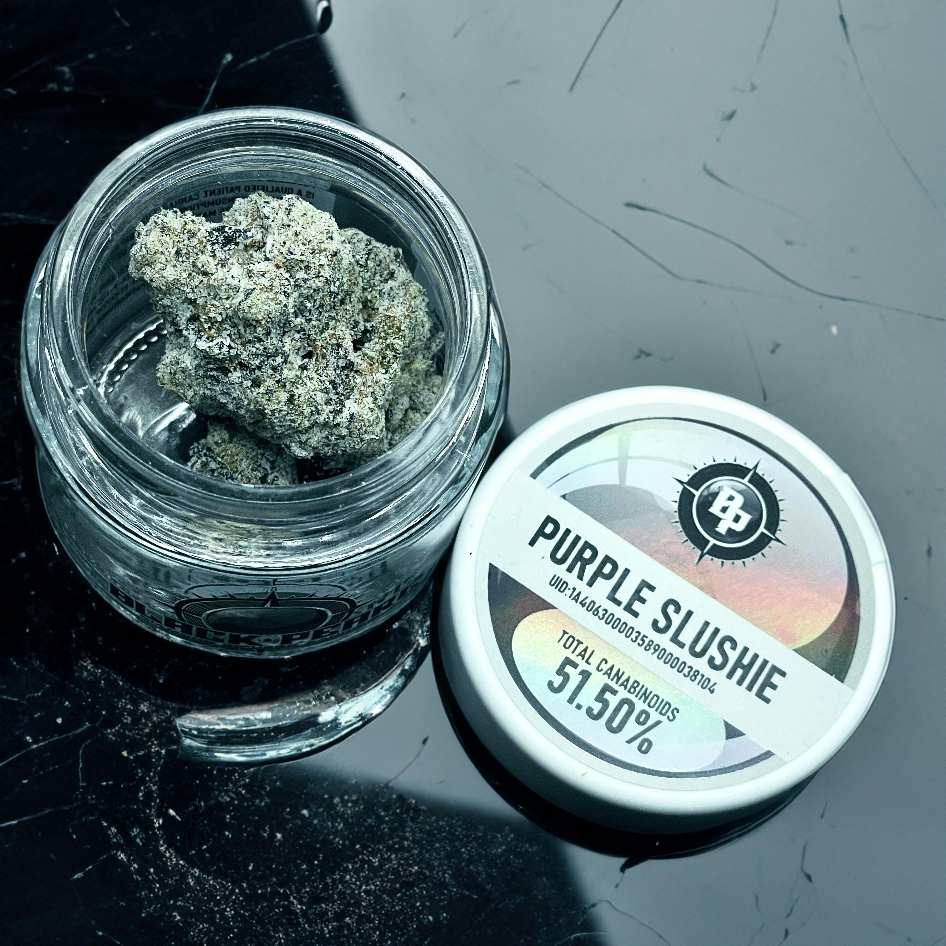 BLACK PEARL - Diamond Coated Indoor Flower - Purple Slushie - 3.5g