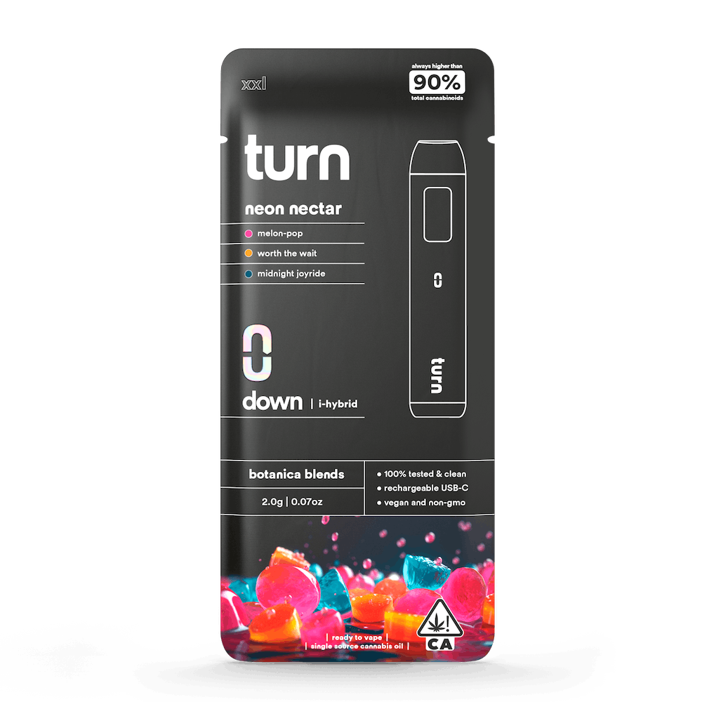 2.0g AIO | neon nectar | botanica blends | down | - turn