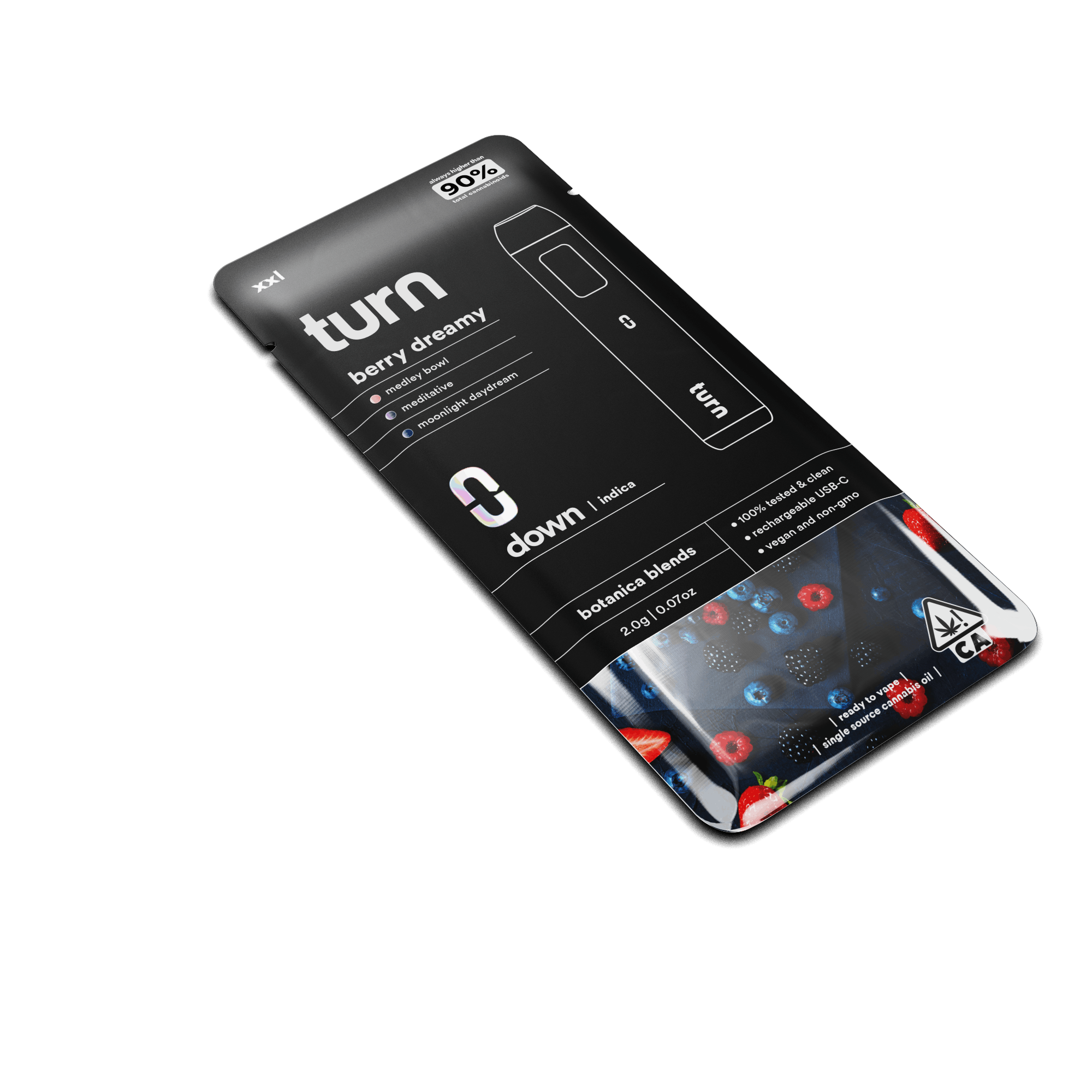 2.0g AIO | berry dreamy | botanica blends | down | - turn