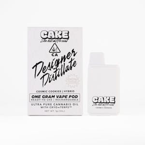 CAKE she hits different - 1.25g White Raspberry - Designer Distillate Disposable - Cake