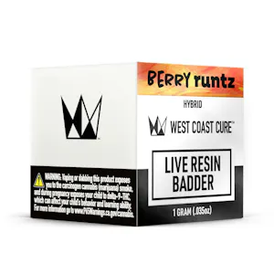 West Coast Cure - West Coast Cure - Berry Runtz - 1g Live Resin Badder