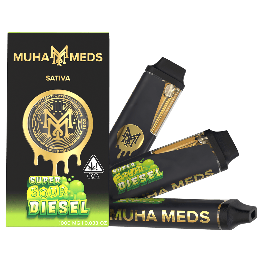 Muha Meds | Super Sour Diesel | Disposable | 1g - Muha Meds