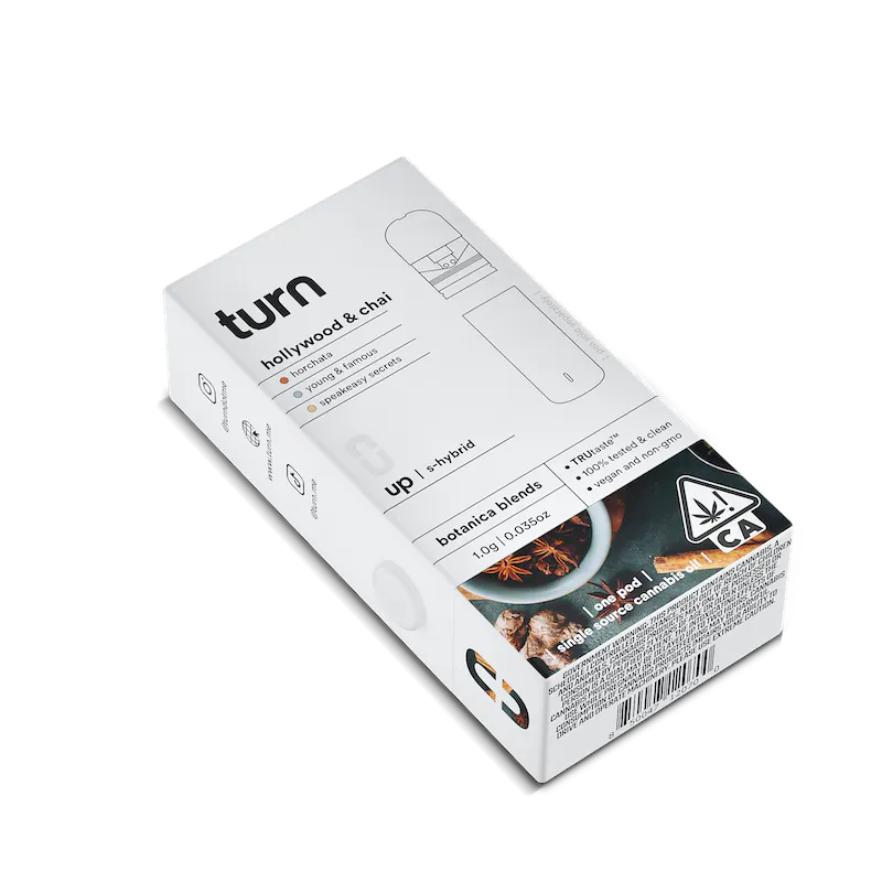 turn - hollywood & chai (s-hybrid) / botanica blends / 1g pod Main Image