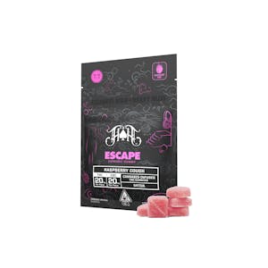HEAVY HITTERS - Raspberry Cough (S) | Escape 100mg 1:1 THC:CBC Gummies | Heavy Hitters
