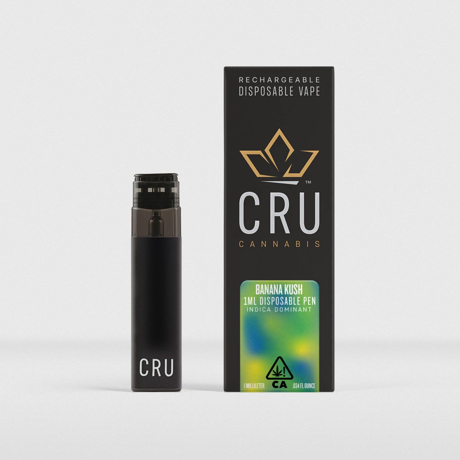 CRDP×DGNリキッド 1ml Banana Kush Banana Kush (1ml Rechargeable Pen) - CRU Cannabis