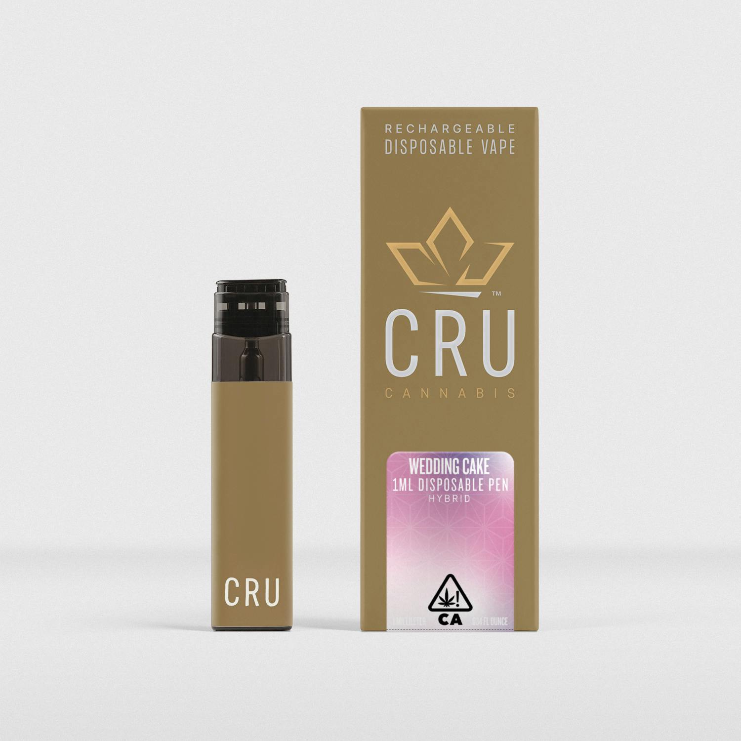 CRDP×DGNリキッド 1ml Wedding Cake Wedding Cake Delta8 Vape Cart 900mg - BlackDiamondCBD