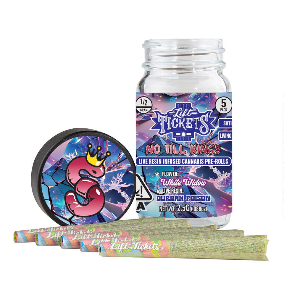 White Widow x Durban Poison - Infused Pre-Roll 5-Pack - Lift Tickets