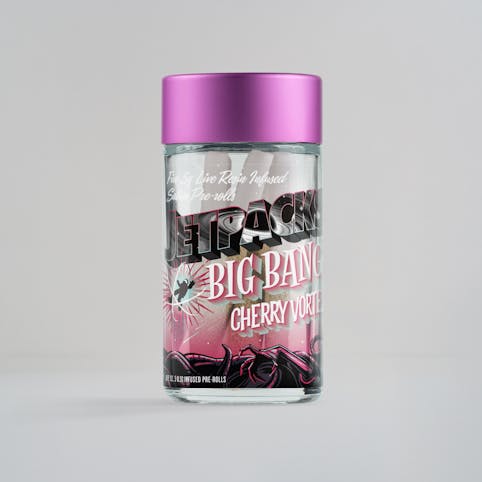 Jetpacks - Cherry Vortex Big Bang 2.5G (Infused Pre-Rolls) 5 Pack, Live Resin & THCA Diamonds | Jetpacks     -e11 BACK