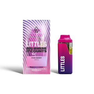 LITTLES - LITTLES Pink Berry 1ml Rechargeable Disposable Vape