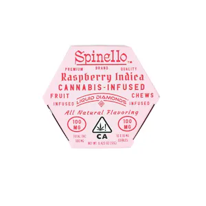 Spinello - CA - Spinello Fruit Chew 100mg - Raspberry Indica