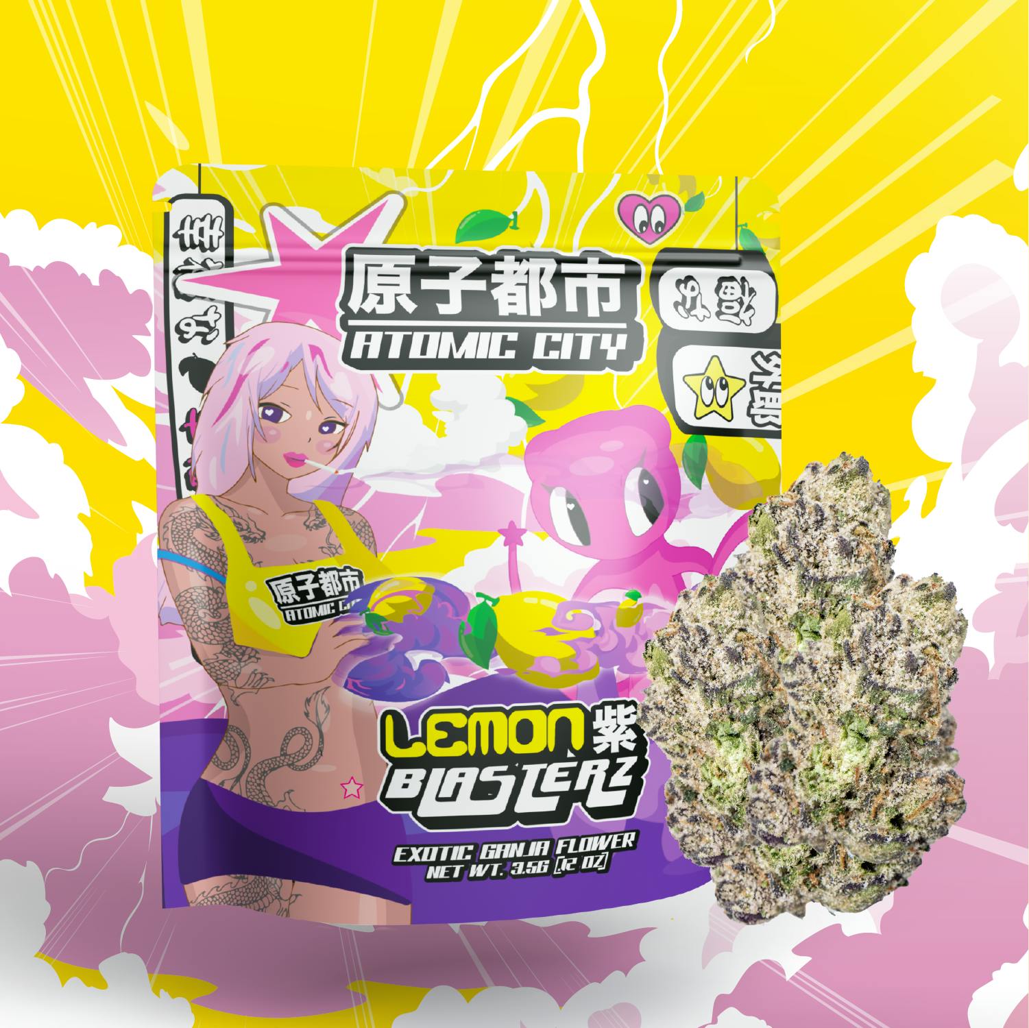 Lemon Blasterz | Flower | 3.5g - Atomic City