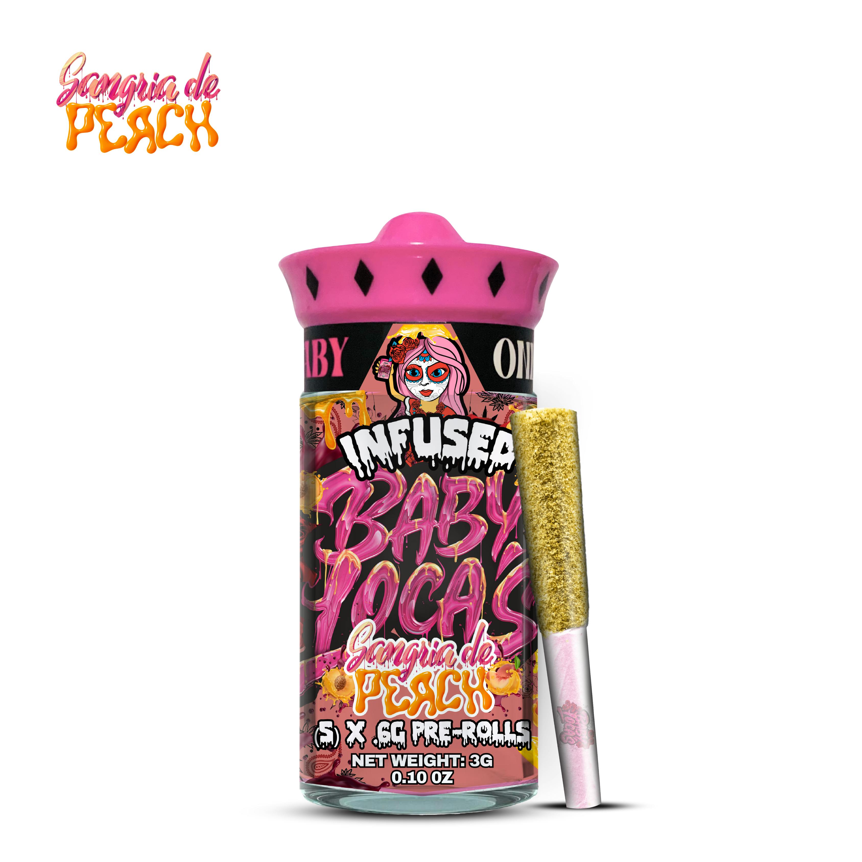 Baby Loca's 5 Pack (.6g) Pre-Rolls - Sangria de Peach - Go Loco