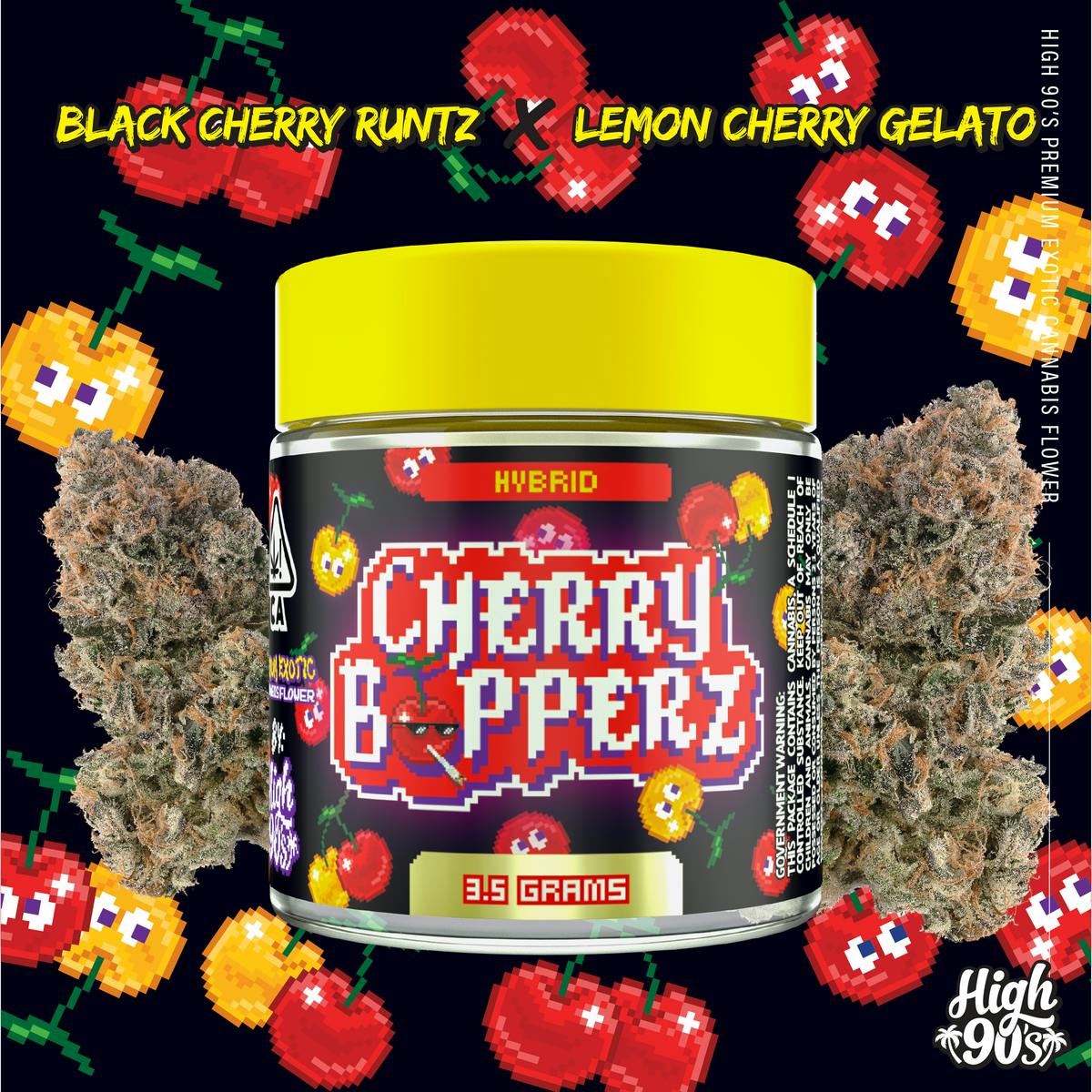 High 90s : Cherry Bopperz 3.5g Flower - HIGH 90s