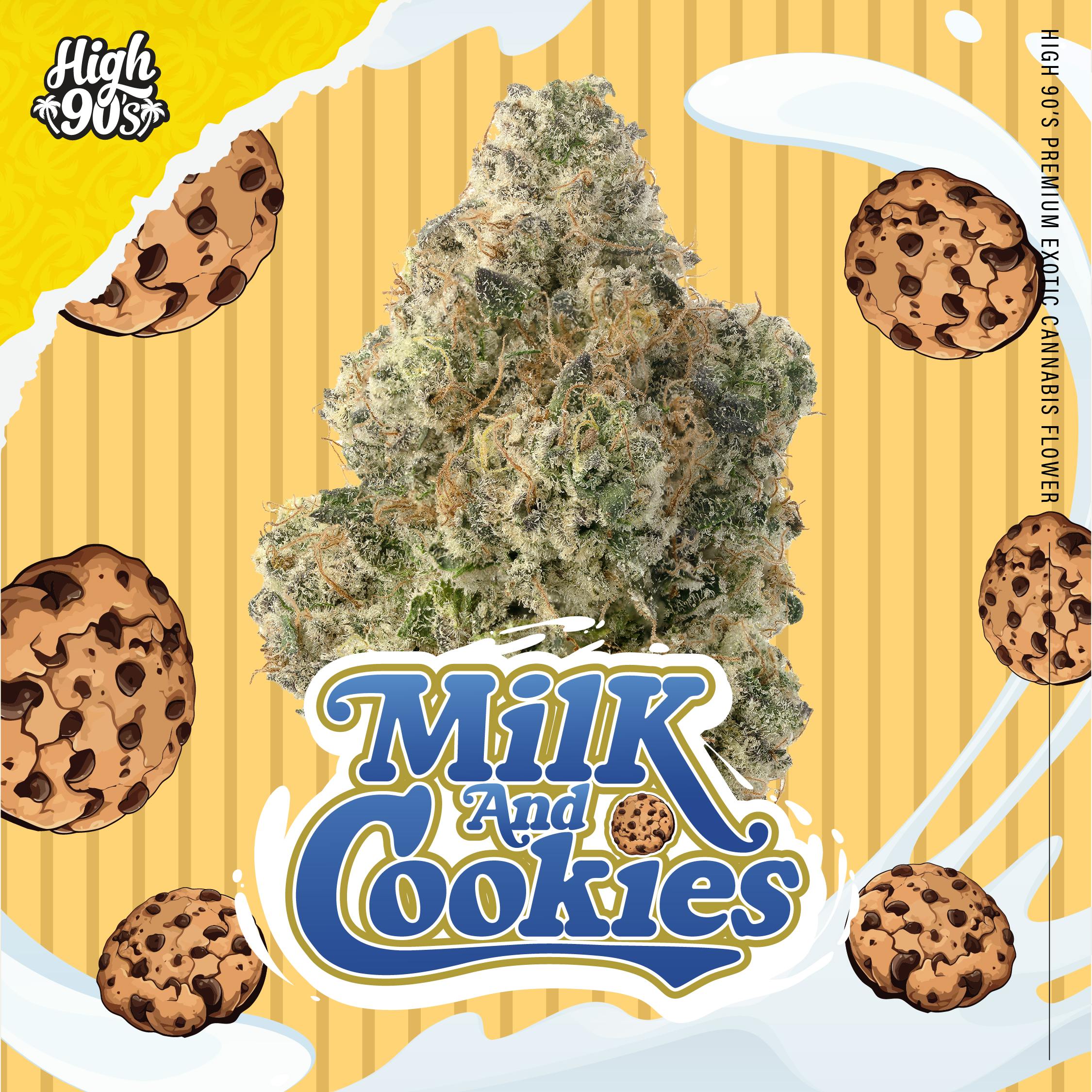 High 90s : Milk and Cookies 3.5g Flower - HIGH 90s