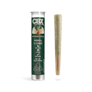 Cannabiotix - Supreme Cream (H) | .75g Indoor Preroll | CBX