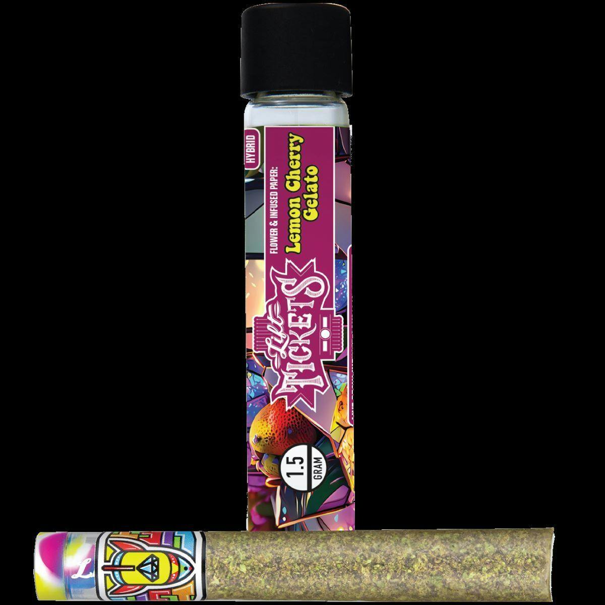 Infused Glass Tip Pre-Roll: Lemon Cherry Gelato 1.5g Joint - Lift