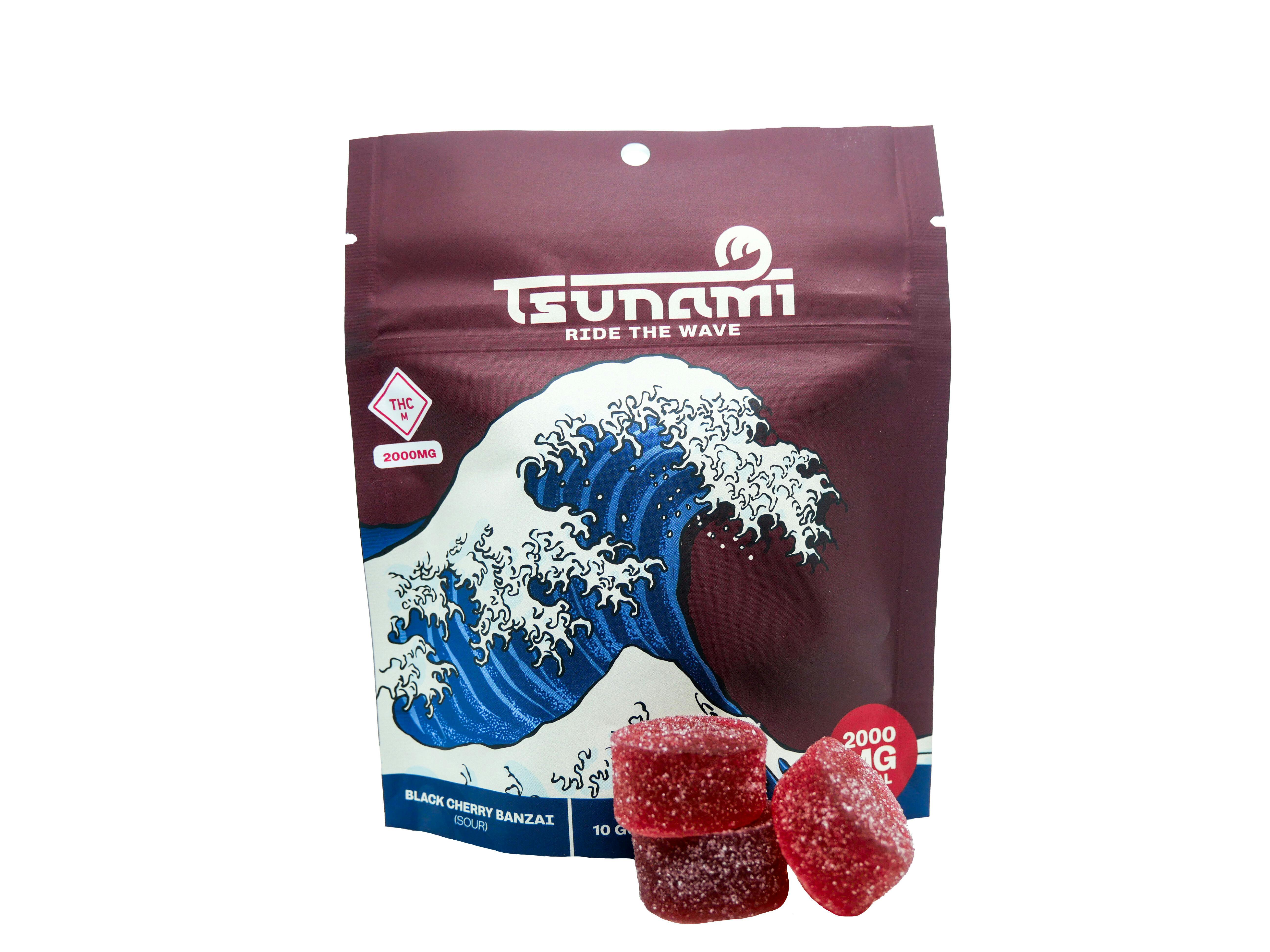 Black Cherry Banzai Gummies | 2000 MG - TsunamiCanna