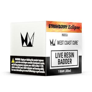 WEST COAST CURE - Strawberry Eclipse - 1g Live Resin Badder Wax (West Coast Cure)