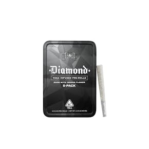 RASPBERRY COUGH DIAMOND INFUSED 5PK PRE-ROLLS