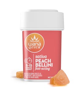 Wana Edibles - WANA | Quick | PEACH BELLINI | 100MG