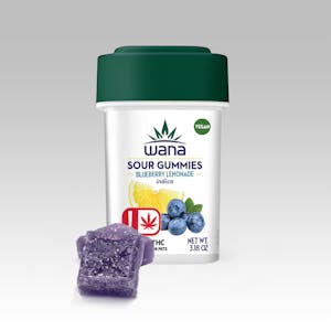 Wana Edibles - WANA Blueberry Lemonade - Indica (High-Dose) 1000mg