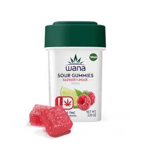 Wana Edibles - WANA Raspberry Limeade - Sativa (High-Dose) 1000mg