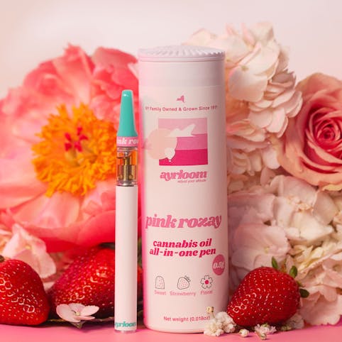 Ayrloom - Pink Rozay -Indica- .5g All-In-One (Vape Pen) | Ayrloom  -i4 front