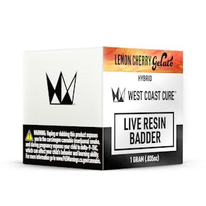 WEST COAST CURE - Lemon Cherry Gelato Live Resin Badder