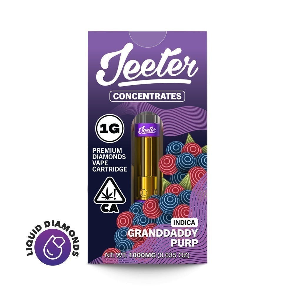 CRDHリキッド 1ml Grand Daddy Purple Delta 9 Granddaddy Purple 1ml Live Resin Vape Cartridge