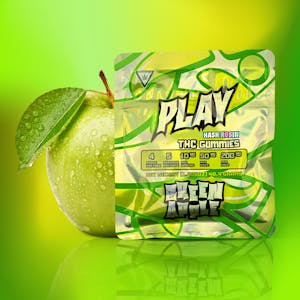 Play Michigan - Green Apple ━ 200mg ━ Hash Rosin Gummies ━ Play