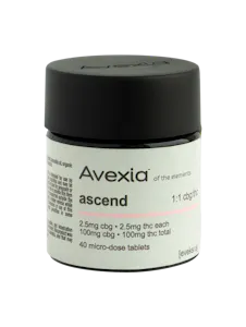 AVEXIA - Avexia Ascend Tablets CBG:THC 1:1 40pk