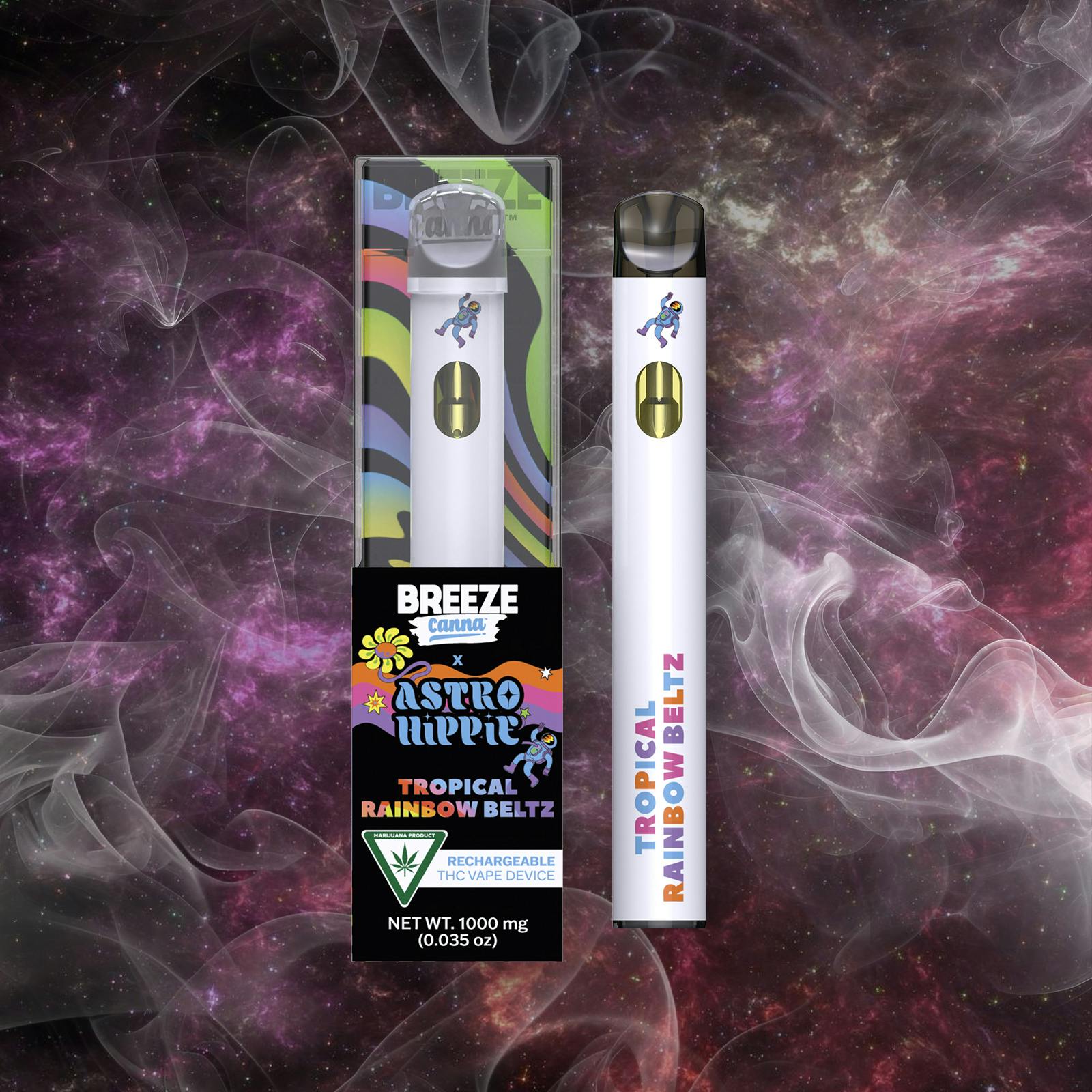 Tropical Rainbow Beltz X Astro Hippie 1g PLUS Vape Device