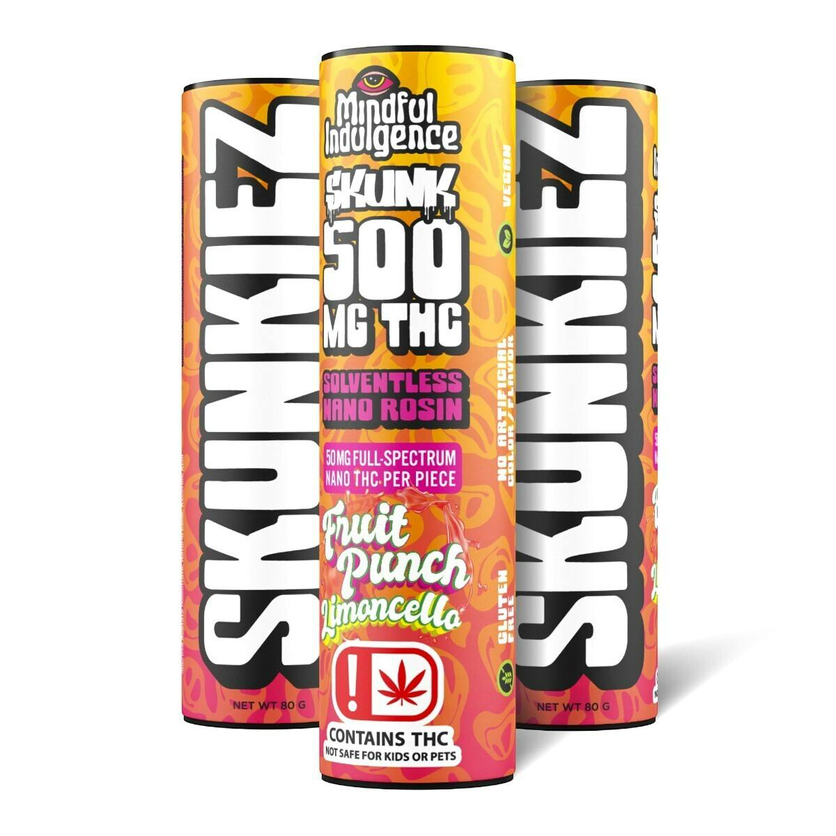 Mindful Indulgence | 500mg SKUNKIEZ Gummy | Fruit Punch Limoncello