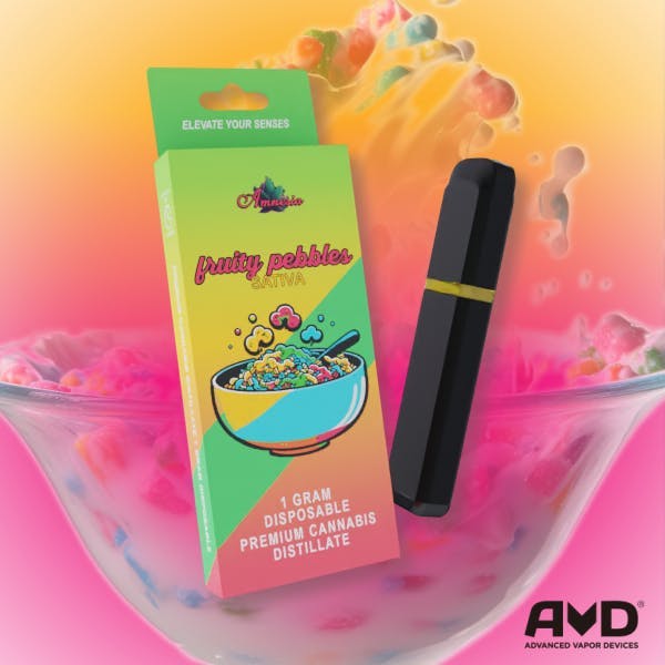 fruity pebbles disposable vape nicotine Amnesia MI | Fruity Pebbles | Disposable | 1g