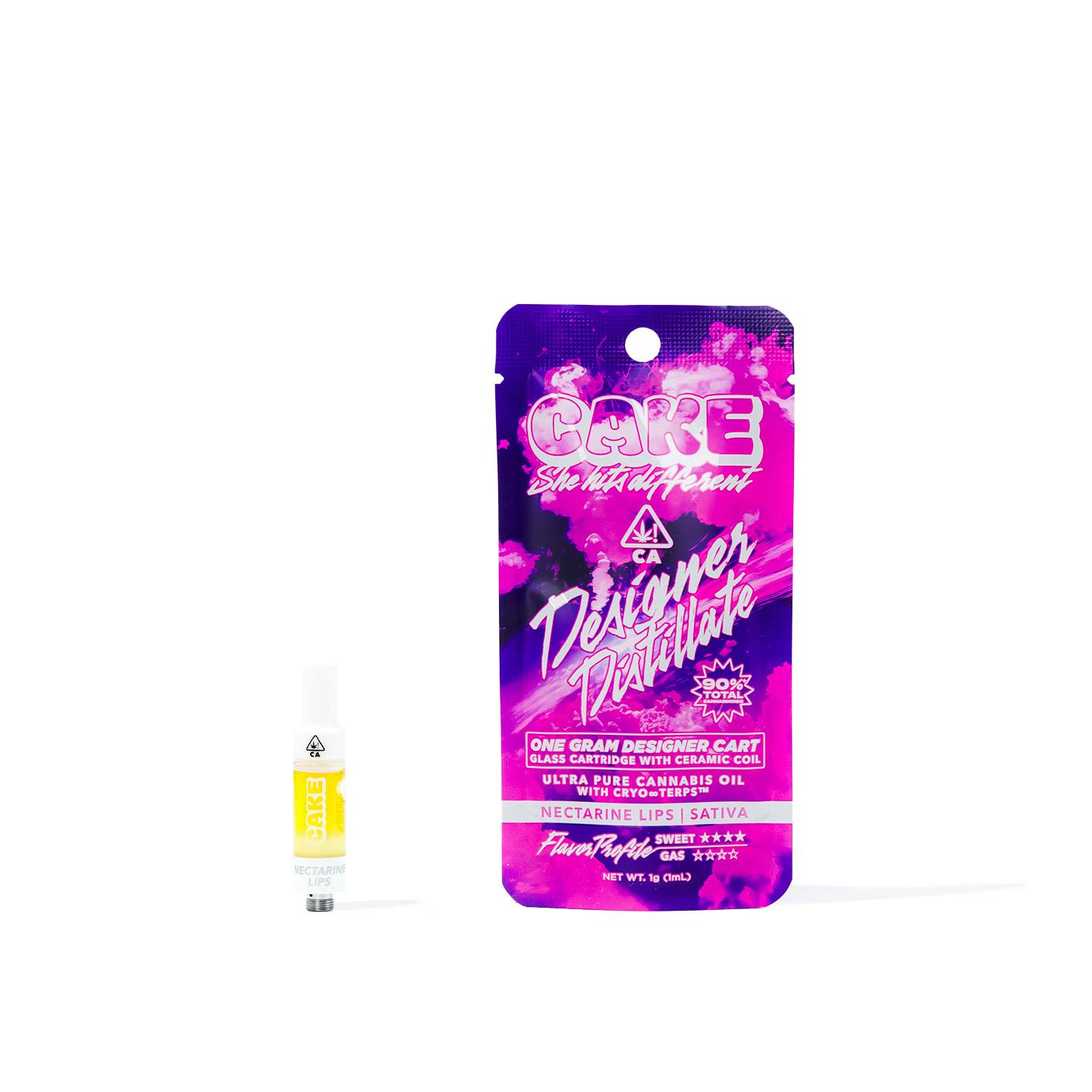 Nectarine Lips - 1g - Sativa - Cartridge - CAKE she hits different