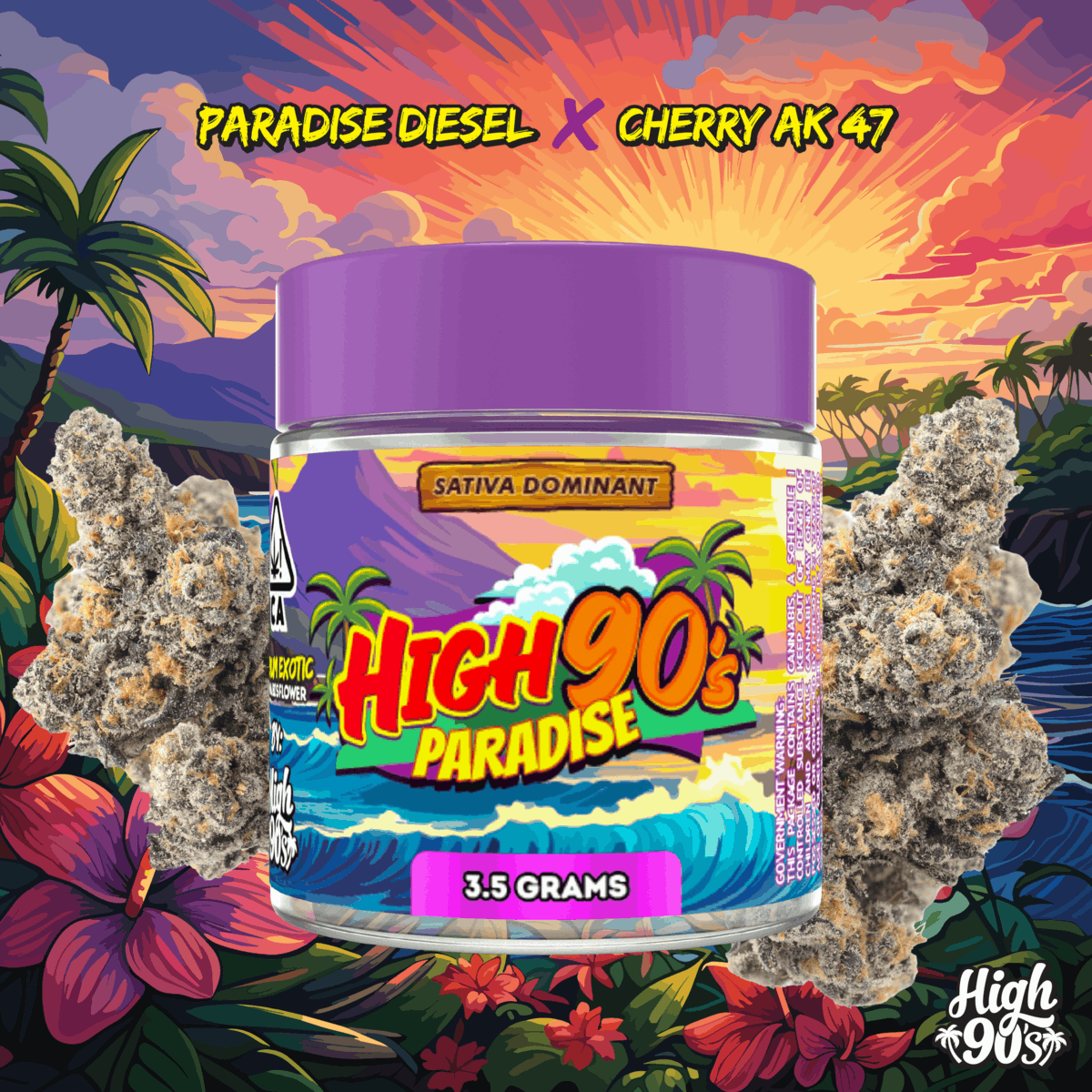 High 90s : High 90's Paradise 3.5g Flower - HIGH 90s