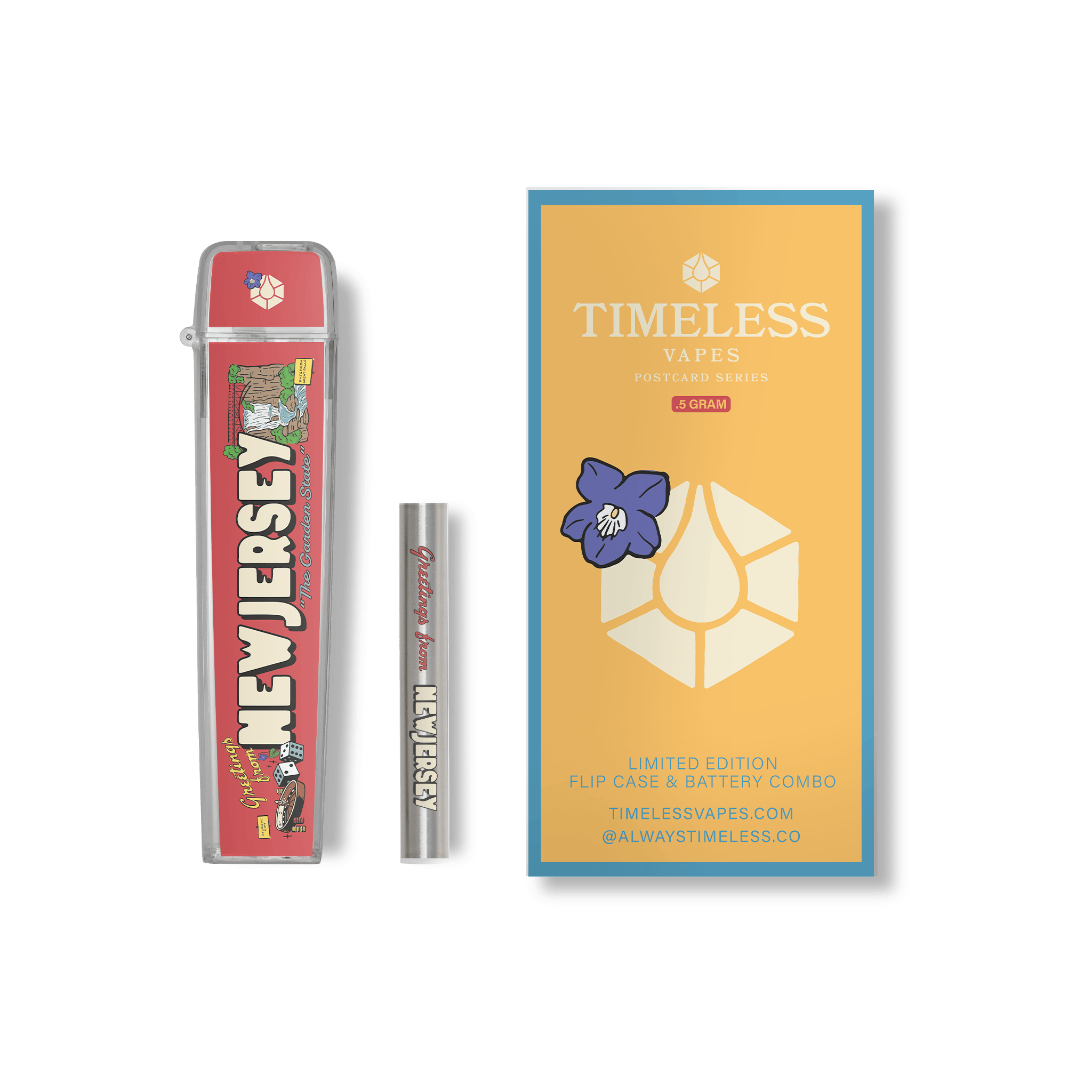 timeless vape battery charger Greetings From New Jersey Flip Case & Battery Combo | Battery | 0.5g