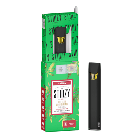 STIIIZY - Hawaiian Snow - Sativa- 94.11% THC |  Disposable Live Resin Liquid Diamonds All In One (Vape Pen) - 1.0g | STIIIZY   - LL3 BACK